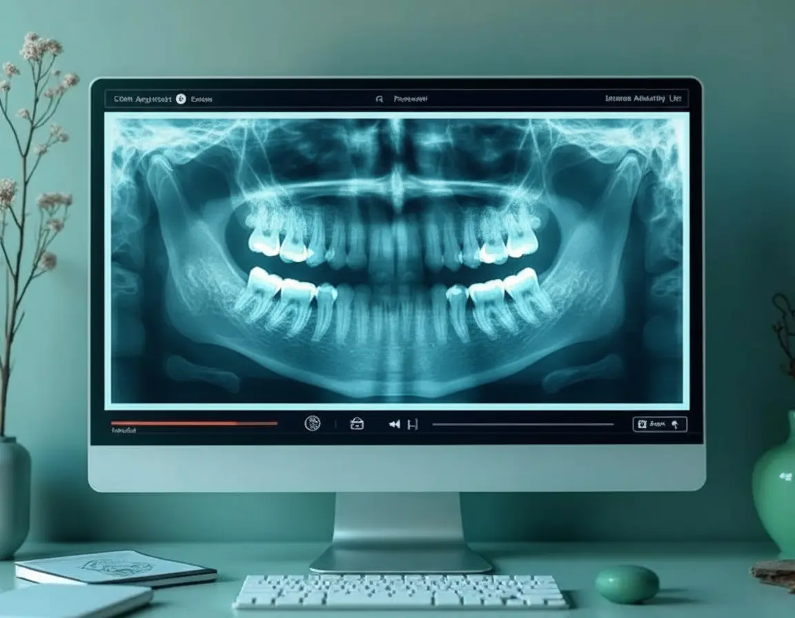 Radiografie dentară stocată digital în fișa pacientului