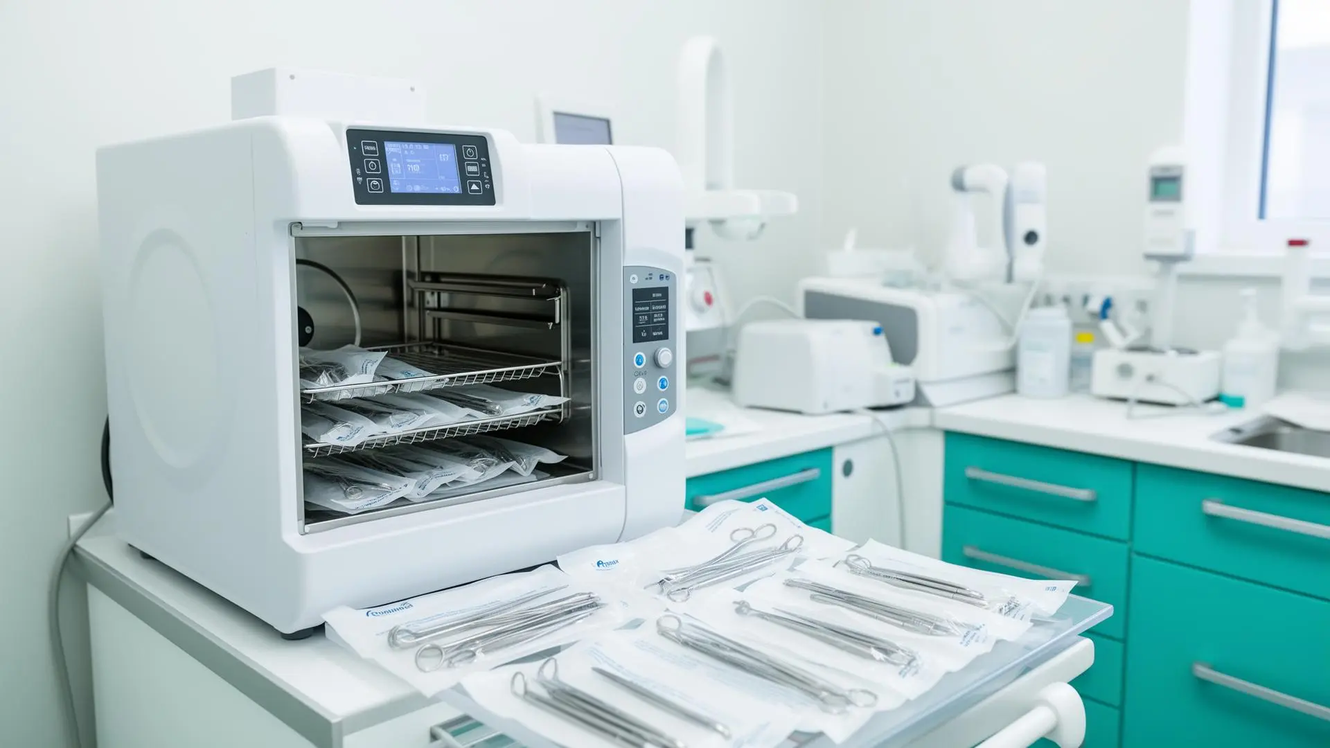 Autoclavă pentru sterilizarea instrumentarului într-un cabinet stomatologic